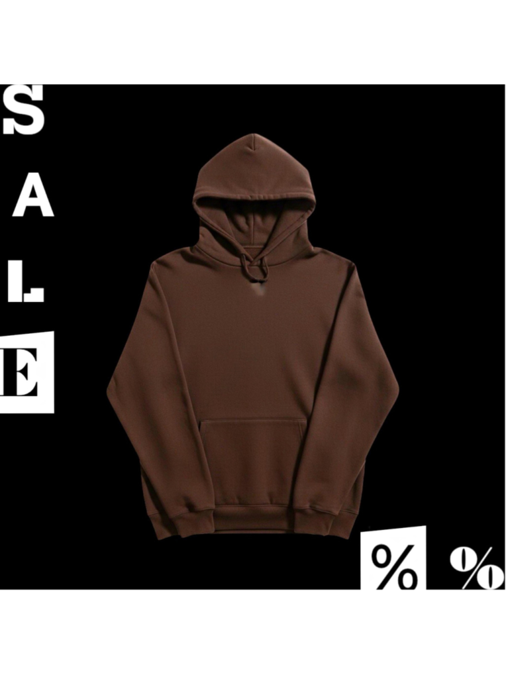 the commons Cashmere Pullover Hoodie Brown Womens L Hooded Pockets